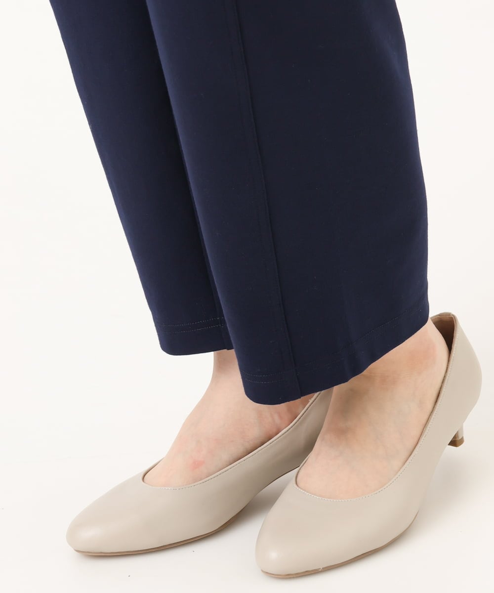 OLLKA03099 eur3(エウルキューブ) 【大きいサイズ】ポンチストレートパンツ ネイビー(57)