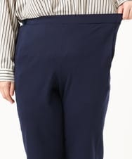 OLLKA03099 eur3(エウルキューブ) 【大きいサイズ】ポンチストレートパンツ ネイビー(57)