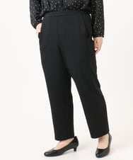 OLLKA03099 eur3(エウルキューブ) 【大きいサイズ】ポンチストレートパンツ ブラック(94)