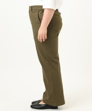 OLLKA04099 eur3(エウルキューブ) 【大きいサイズ】ストレッチベイカーパンツ カーキ(36)