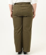 OLLKA04099 eur3(エウルキューブ) 【大きいサイズ】ストレッチベイカーパンツ カーキ(36)