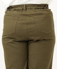 OLLKA04099 eur3(エウルキューブ) 【大きいサイズ】ストレッチベイカーパンツ カーキ(36)