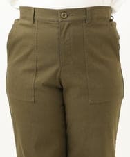 OLLKA04099 eur3(エウルキューブ) 【大きいサイズ】ストレッチベイカーパンツ カーキ(36)