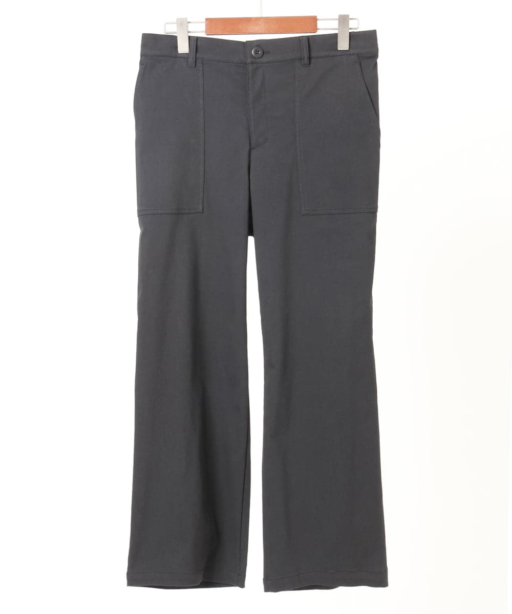 OLLKA04099 eur3(エウルキューブ) 【大きいサイズ】ストレッチベイカーパンツ ブラック(94)
