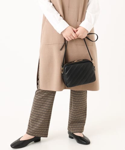 OLLLA18099  【大きいサイズ】ジャカードスリムストレートパンツ