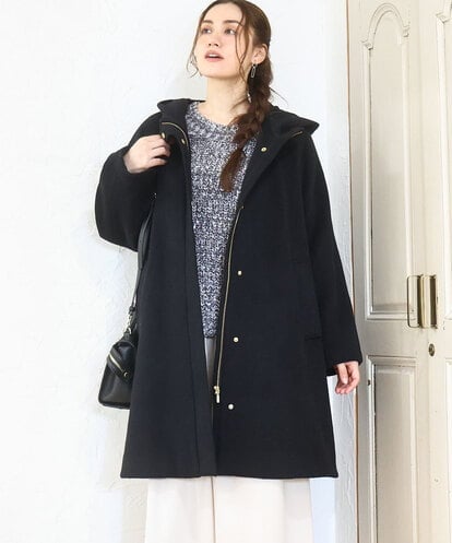 OLUAD01349 eur3 【大きいサイズ】ライトカシミヤウールコート