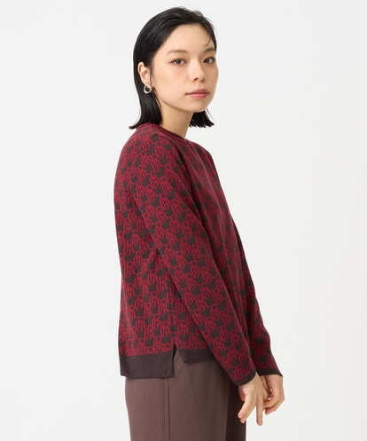 PHFAG22270 GEORGES RECH(小さいサイズ) [日本製]GRロゴコットンジャガードニット