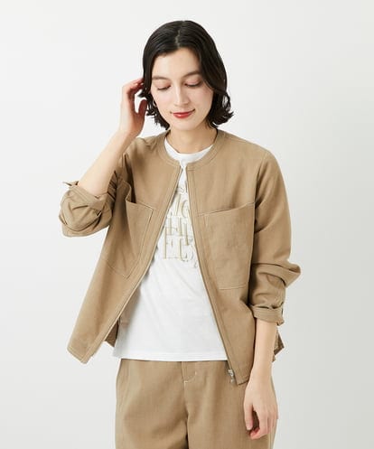 PHJGD12360 GEORGES RECH(小さいサイズ)  [セットアップ対応]ノーカラージップジャケット