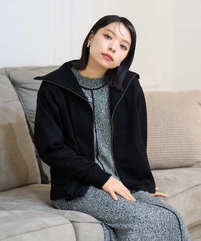 PHTAG11340 GEORGES RECH(小さいサイズ) ストレッチダンボールジップアップブルゾン