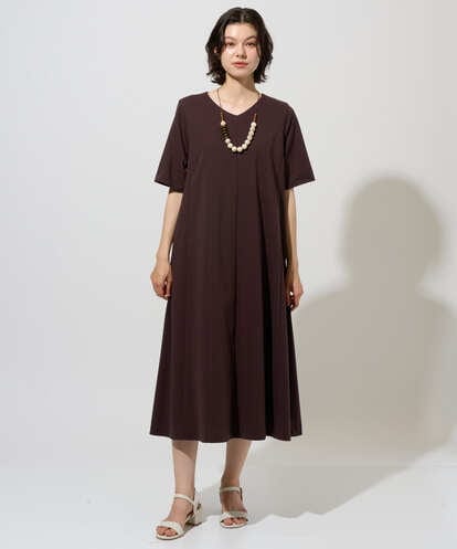 PREHD02490  ポンチ半袖ワンピース