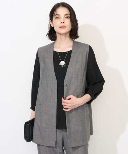 PRJJE39450 CHRISTIAN AUJARD [セットアップ対応]ファインウールジレ