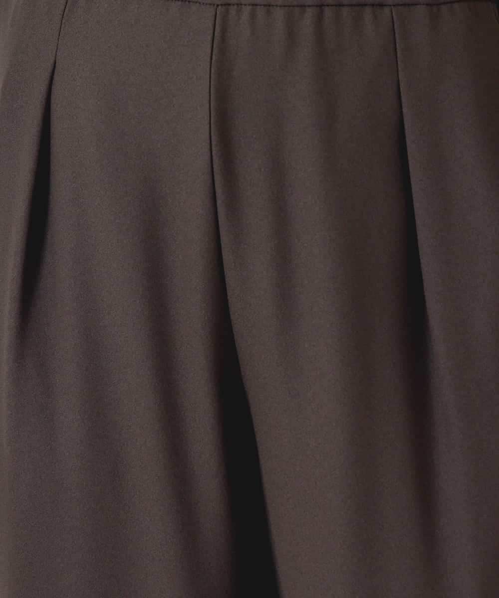 R6LJD01180 HIROKO BIS(小さいサイズ)(メゾン ドゥ サンク) 【小さいサイズ】テーパードジョーゼットパンツ ブラウン
