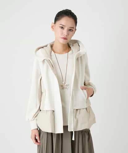 RBJAG11430 HIROKO BIS カットソージョイントフーディーダウンベスト