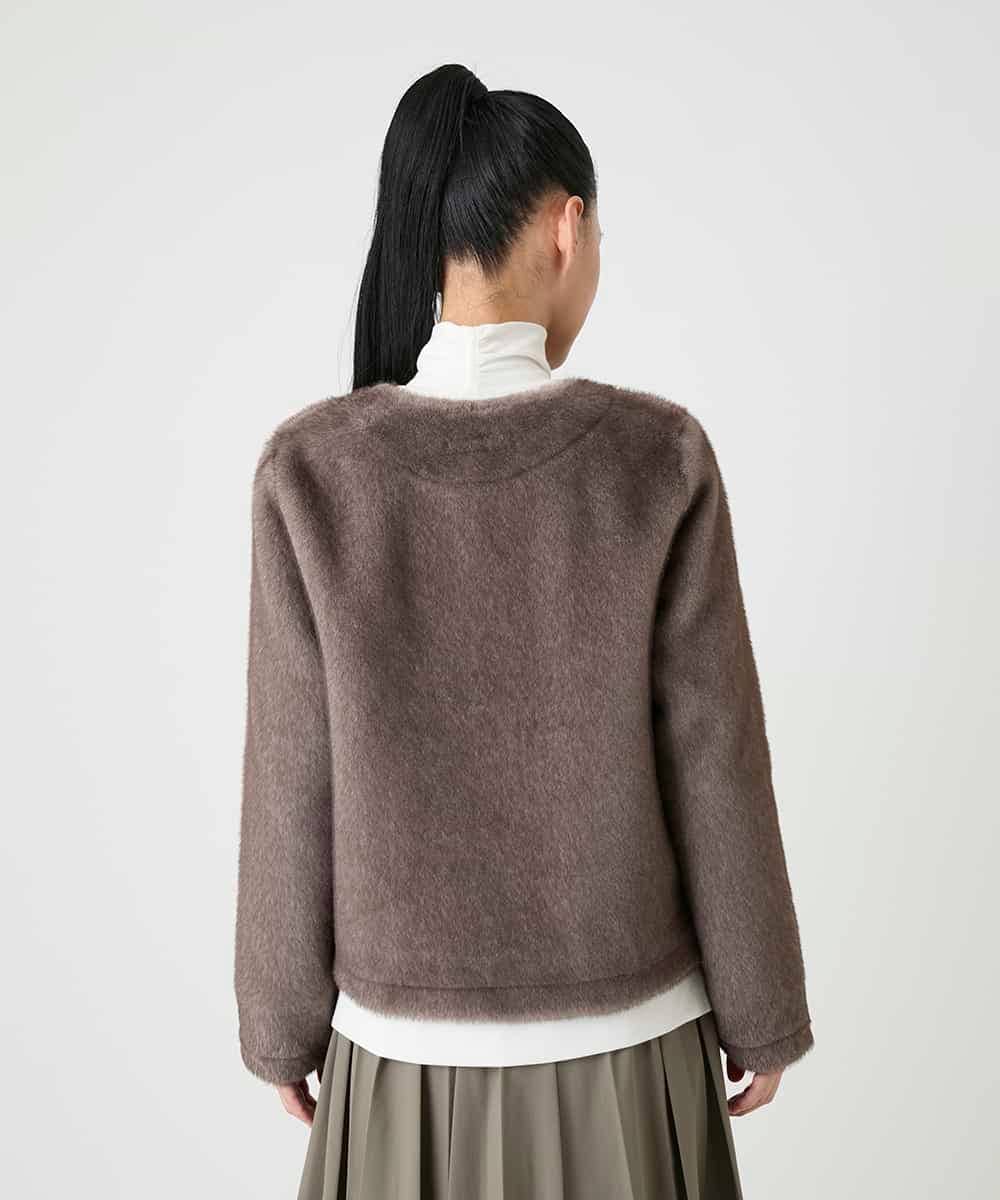 RBJAG40490 HIROKO BIS(ヒロコ ビス) エコファーショートジャケット ベージュ