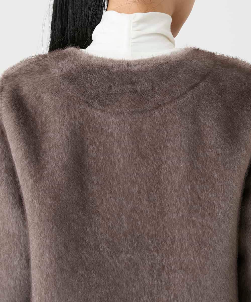 RBJAG40490 HIROKO BIS(ヒロコ ビス) エコファーショートジャケット ベージュ