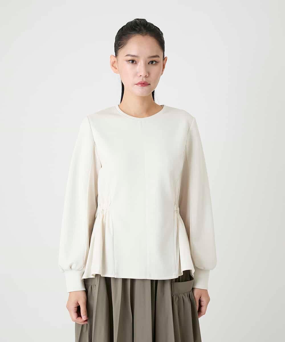 RBKAG10260 HIROKO BIS(ヒロコ ビス) ストレッチダンボールドッキングプルオーバー /洗える アイボリー