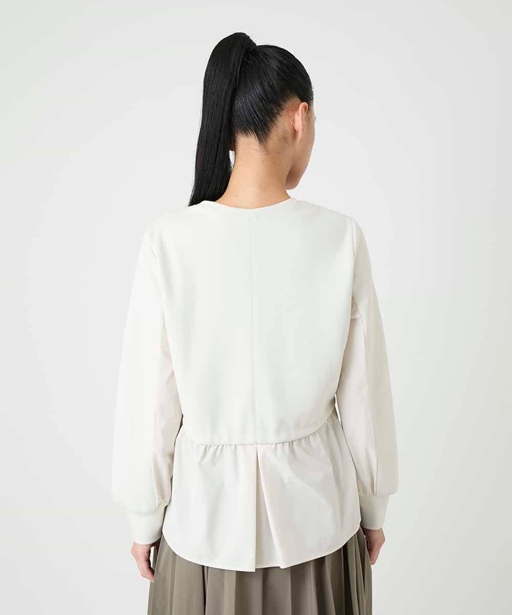 RBKAG10260 HIROKO BIS(ヒロコ ビス) ストレッチダンボールドッキングプルオーバー /洗える アイボリー