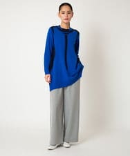 RBLAF30230 HIROKO BIS(ヒロコ ビス) 【アルガンオイル加工】ストレッチワイドパンツ /洗える ベージュ