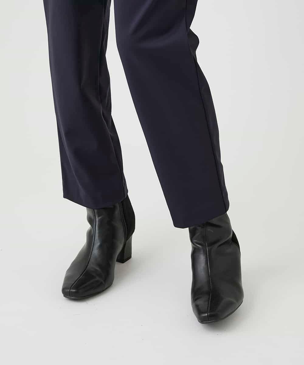 RBQAG60190 HIROKO BIS(ヒロコ ビス) 裏起毛ストレッチベーシックパンツ /洗濯機で洗える ネイビー