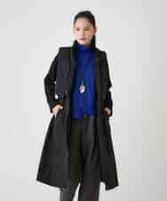 RBUAG10690 HIROKO BIS(ヒロコ ビス) 【3WAY】ドッキングベスト異素材MIXロングコート カーキ