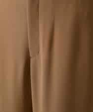RHLJF19360 HIROKO KOSHINO(ヒロココシノ) サテンジョーゼットアンクルパンツ /洗える ベージュ