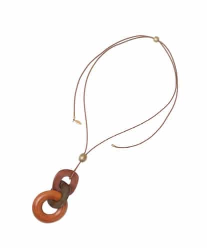 RP2HE03080 HIROKO BIS ウッドアクリルジョイントネックレス