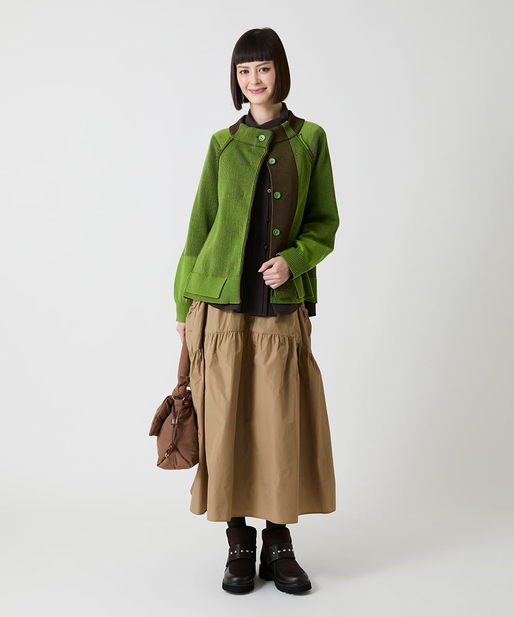 RP6LE17210 HIROKO BIS(ヒロコ ビス) スタッズスリップインブーツ ブラック