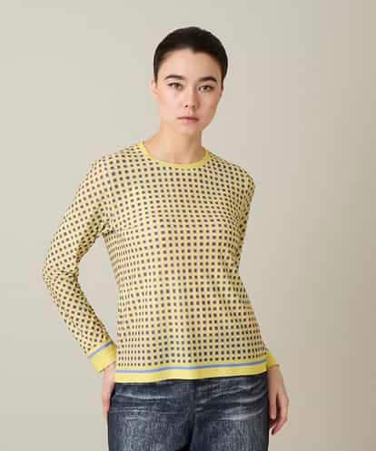RSKFD06330 TRUNK HIROKO KOSHINO ファジーチェックプルオーバー/日本製/洗える