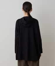 RSTLC71390 TRUNK HIROKO KOSHINO(ヒロココシノ) 【WEB/京王百貨店新宿店限定】切り替えパターンダブルジップパーカー/日本製/洗える ブラック