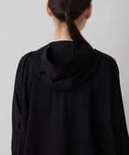 RSTLC71390 TRUNK HIROKO KOSHINO(ヒロココシノ) 【WEB/京王百貨店新宿店限定】切り替えパターンダブルジップパーカー/日本製/洗える ブラック