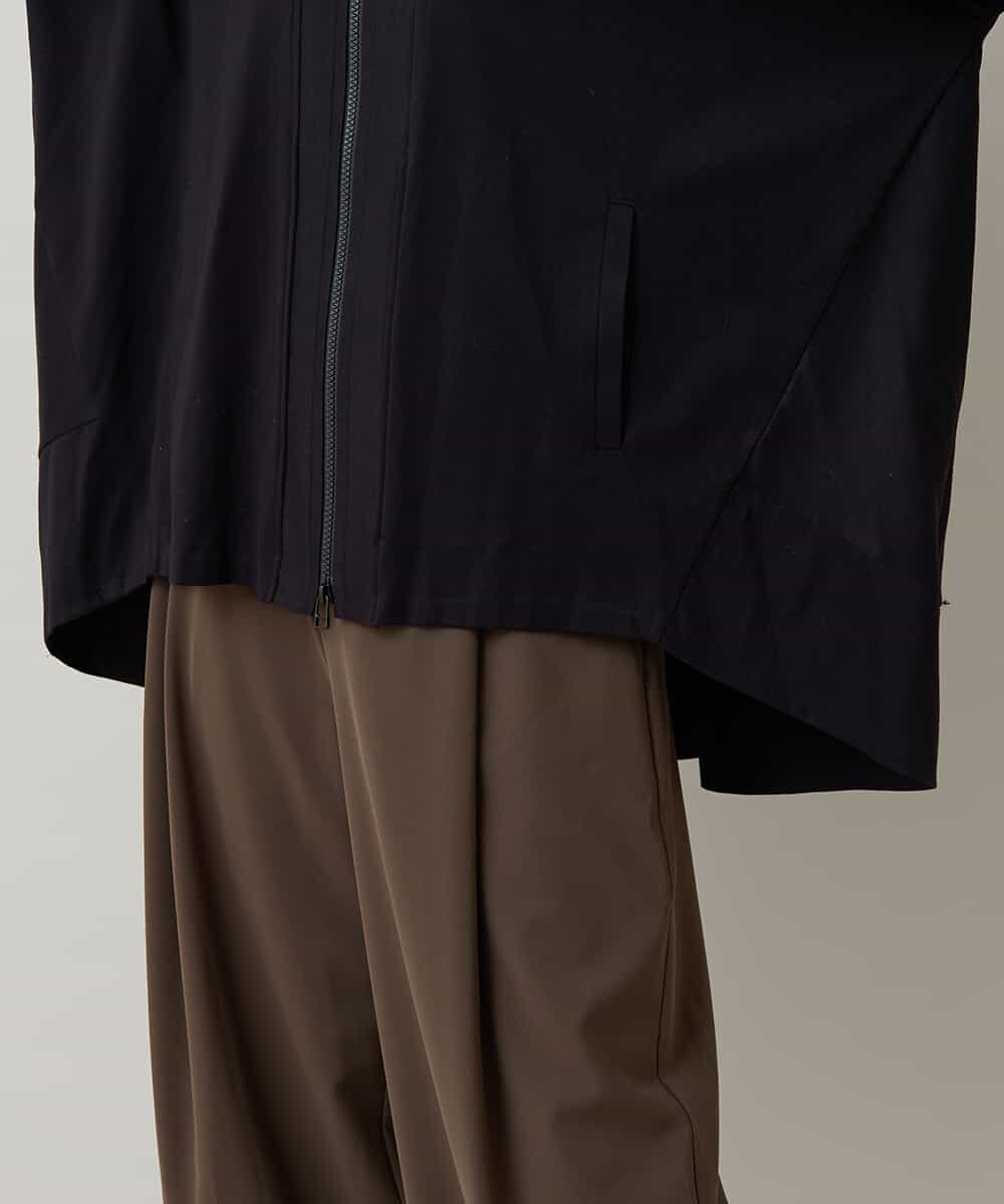 RSTLC71390 TRUNK HIROKO KOSHINO(ヒロココシノ) 【WEB/京王百貨店新宿店限定】切り替えパターンダブルジップパーカー/日本製/洗える ブラック