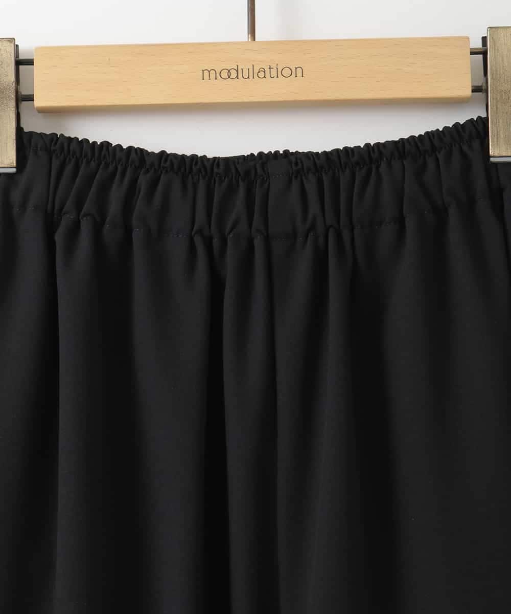 ZMLAH80140 al'aise modulation(アレーズモジュレーション) サイドラインドロストワイドパンツ ブラック